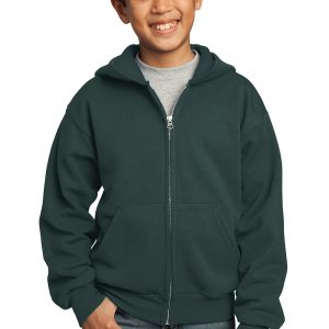 Port & Company Kids Core Fleece Full Zip Hooded Sweatshirt