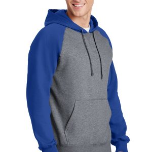 Sport-Tek® Raglan Colorblock Pullover Hooded Sweatshirt