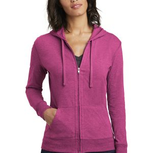 District ® Women’s Fitted Jersey Full-Zip Hoodie