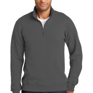 Port & Company Fleece Quarter Zip Pullover Sweatshirt